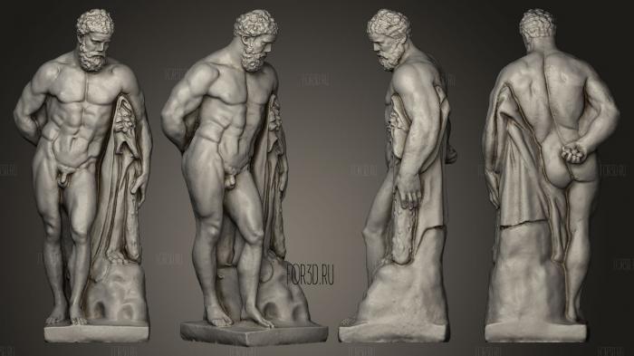 Hercules Statue stl model for CNC